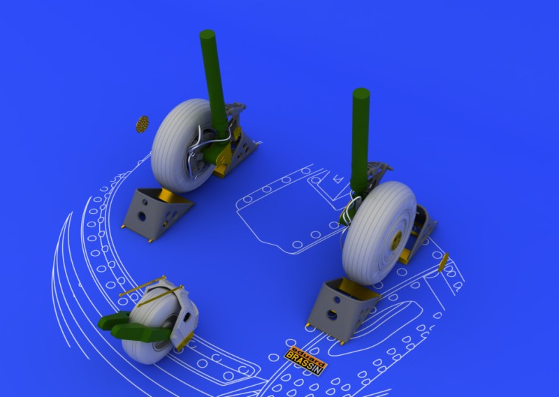 1/48 Su-27 wheels for ACADEMY kit