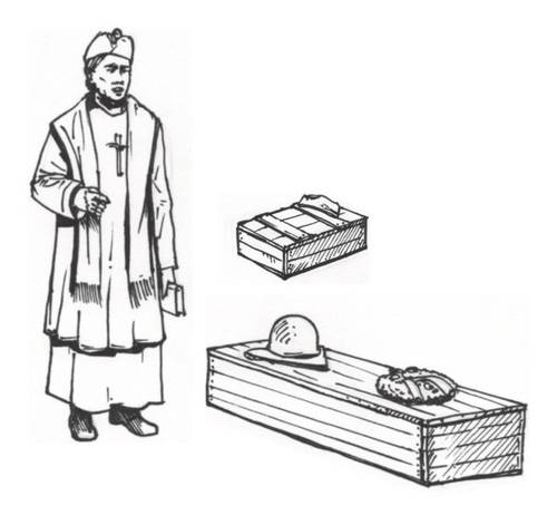 1/35 Military Chaplain+Coffin & Chaplet (1 fig.)