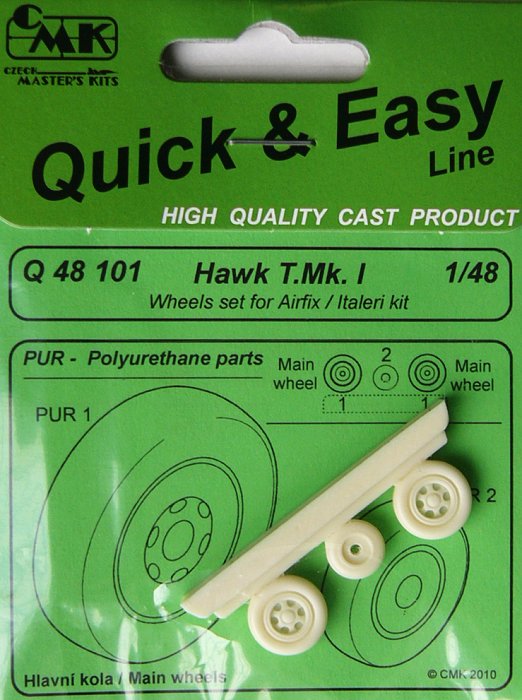 1/48 Hawk T.Mk.I Wheels for Air/Italeri kit