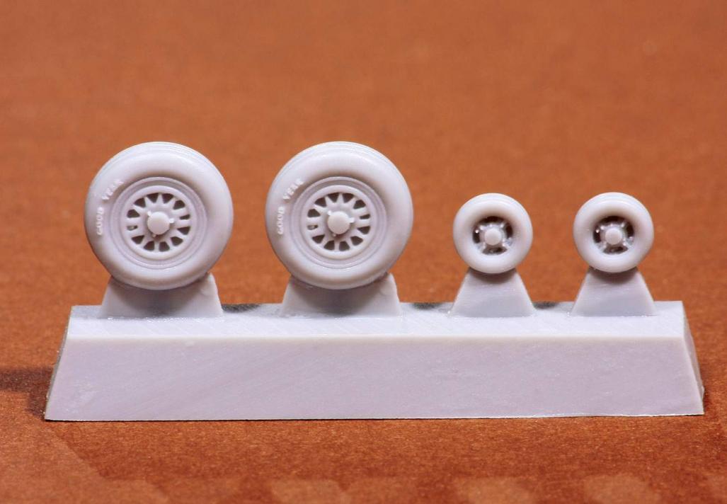 1/72 SAAB JAS 39C/D wheels - Resin for Revell