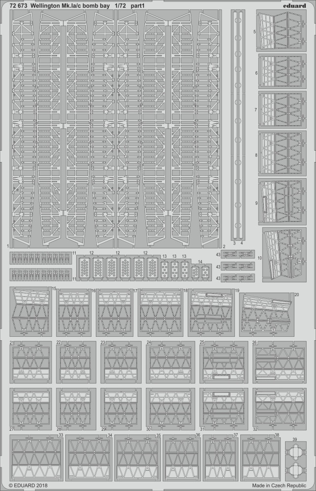 1/72 Wellington Mk.Ia/c bomb bay for AIRFIX kit