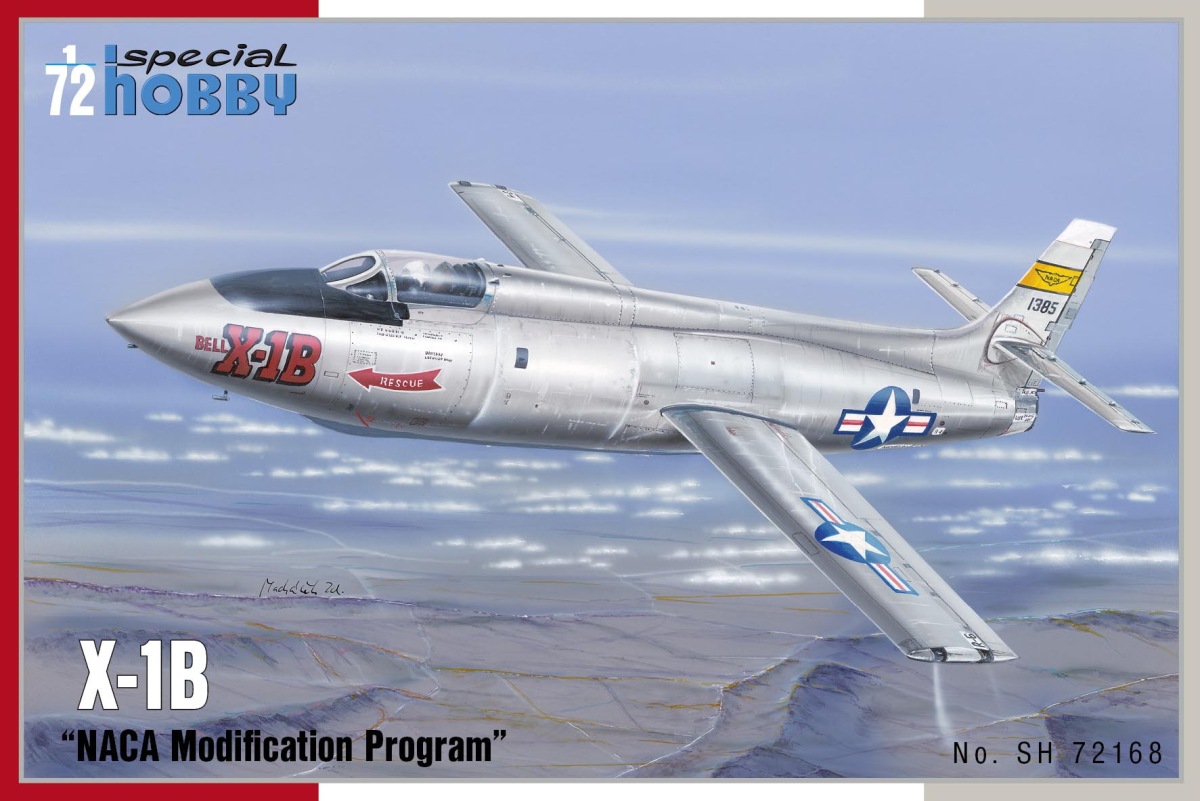 Plastikový model letadla 1/72 X-1B NACA Modification Program