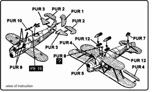 1/48 Fiat CR.32 - exterior set for CLA