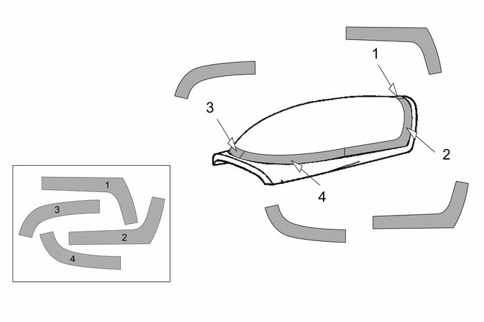 1/72 Extra EA-300L-330LC Canopy masks (Brengun kit) Canopy masks for Brengun kit