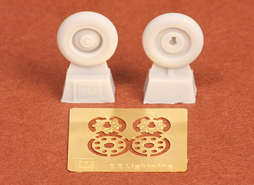 1/72 E.E. Lightning wheel set - Resin + PE for Airfix