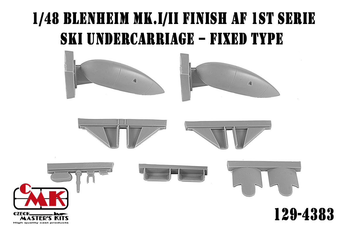 1/48 Blenheim Mk.I/II Finish AF 1st serie Ski Undercarriage – fixed type  