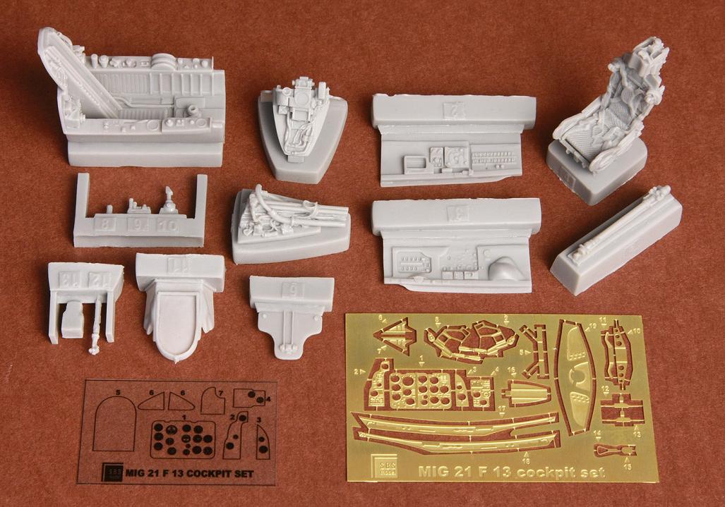 1/48 Mig-21F-13 cockpit set - Resin+PE for Trumpeter