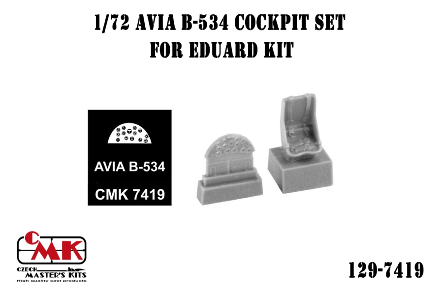 1/72 Avia B-534 Cockpit set for Eduard kit 