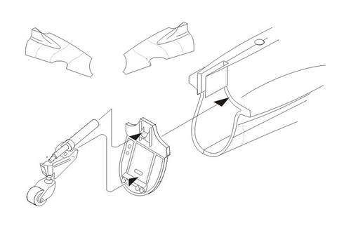 1/48 Mitsubishi A6M3/5 - Tail cone set for TAM