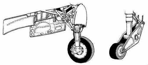 1/48 A-1H Skyraider - undercarriage set for TAM