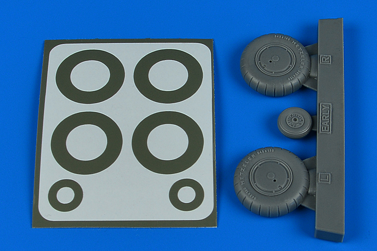 1/32 Bf 108 wheels & paint masks - early for EDUARD kit