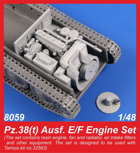 1/48 Pz.38(t) Ausf. E/F Engine Set