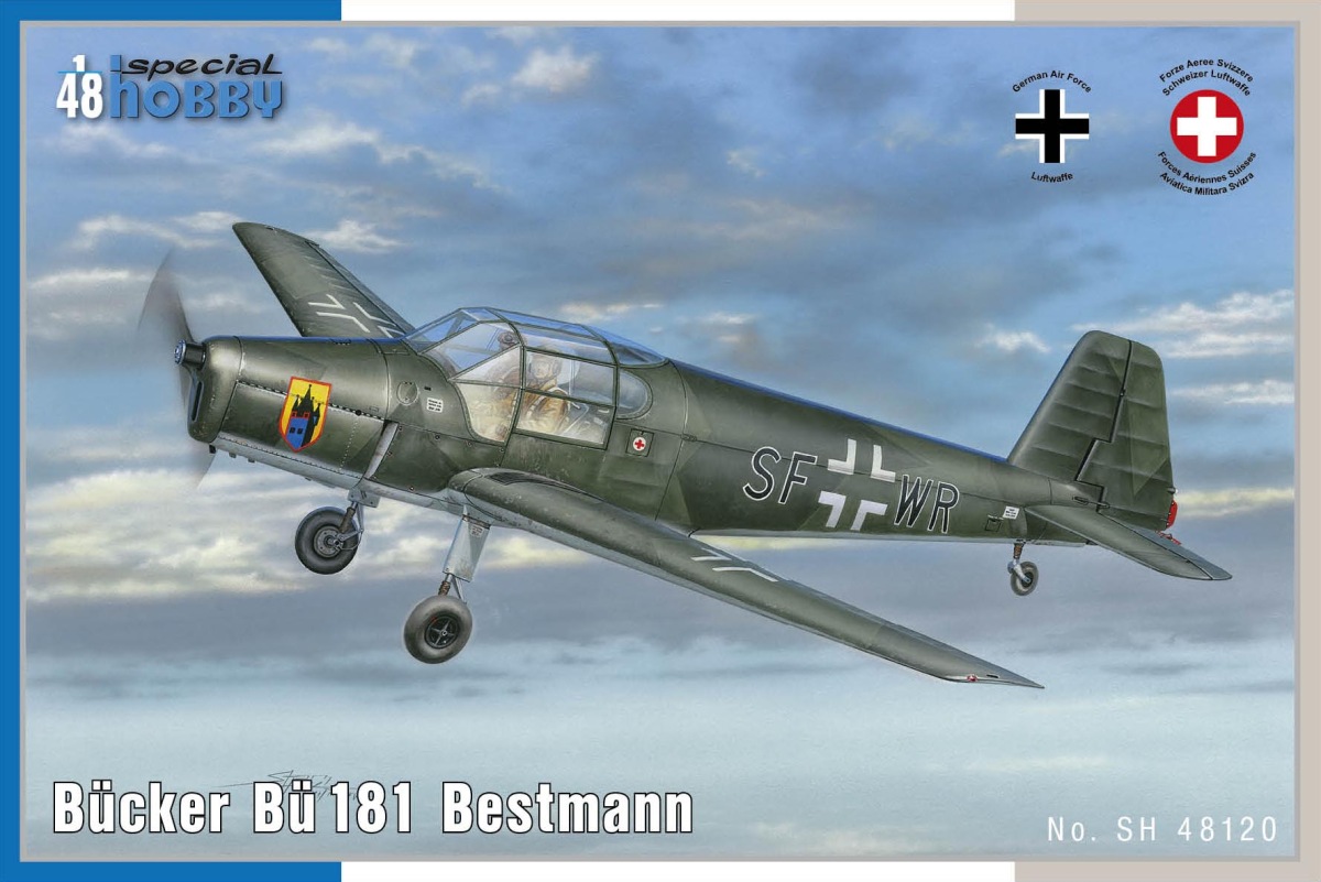 Plastikový model letadla 1/48 Bücker Bü 181 Bestmann