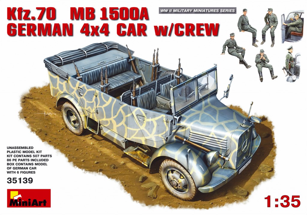 1/35 Kfz.70 (MB 1500A) German 4x4 Car w/Crew