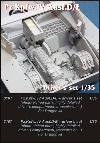 1/35 Pz.Kpfw.IV Ausf..D/E drivers set for Drag.