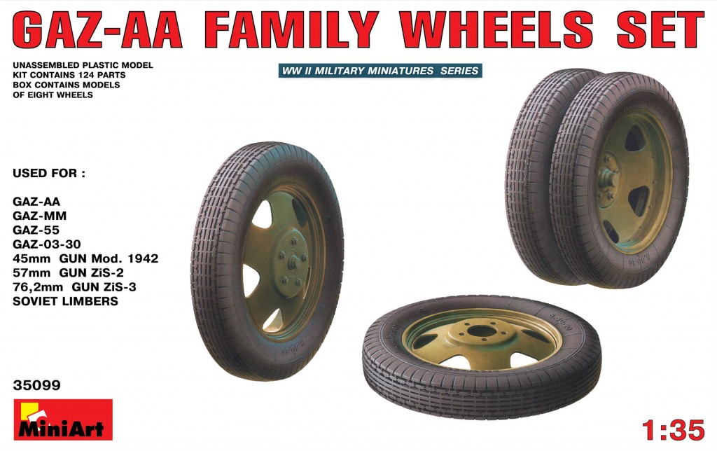 1/35 GAZ-AA Family  Wheels set