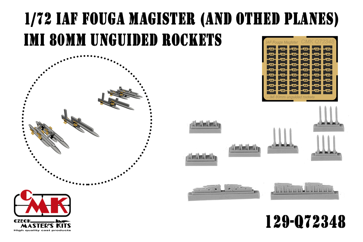 1/72 IAF Fouga Magister (and othed planes) - IMI 80mm unguided rockets