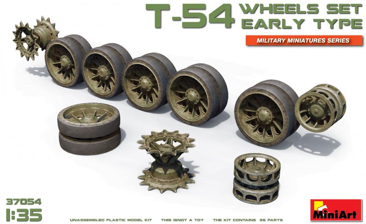 1/35 T-54 Wheels Set. Early Type