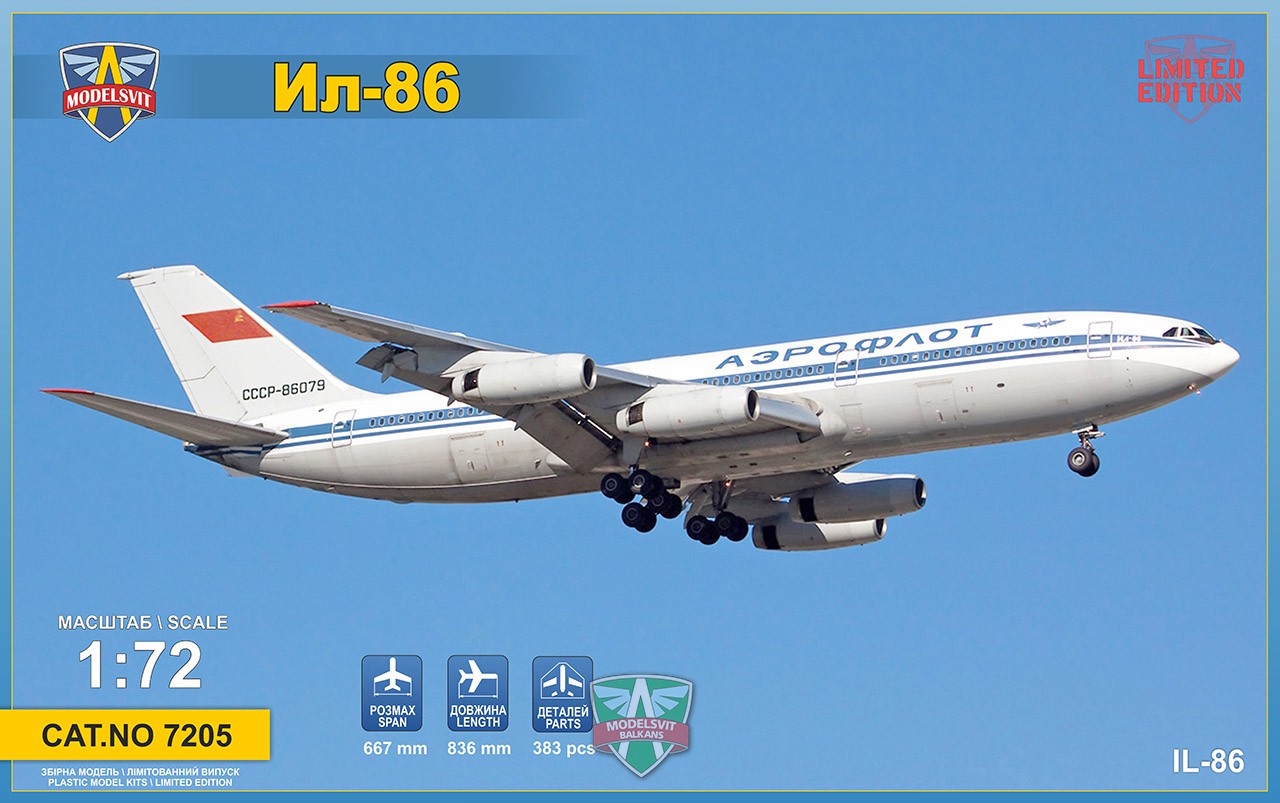 1/72 IL-86 wide-body airliner