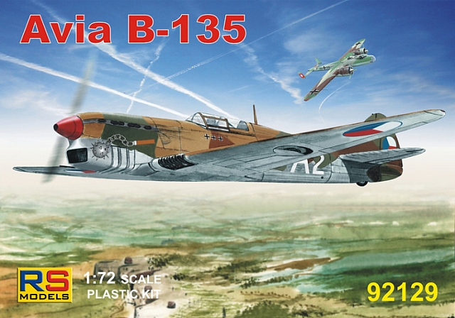 Plastikový model letadla 1/72 Avia B-135 4 decal v. for Czech, Slovakia