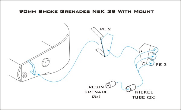 1/35 Tiger I 90mm Smoke Greandes