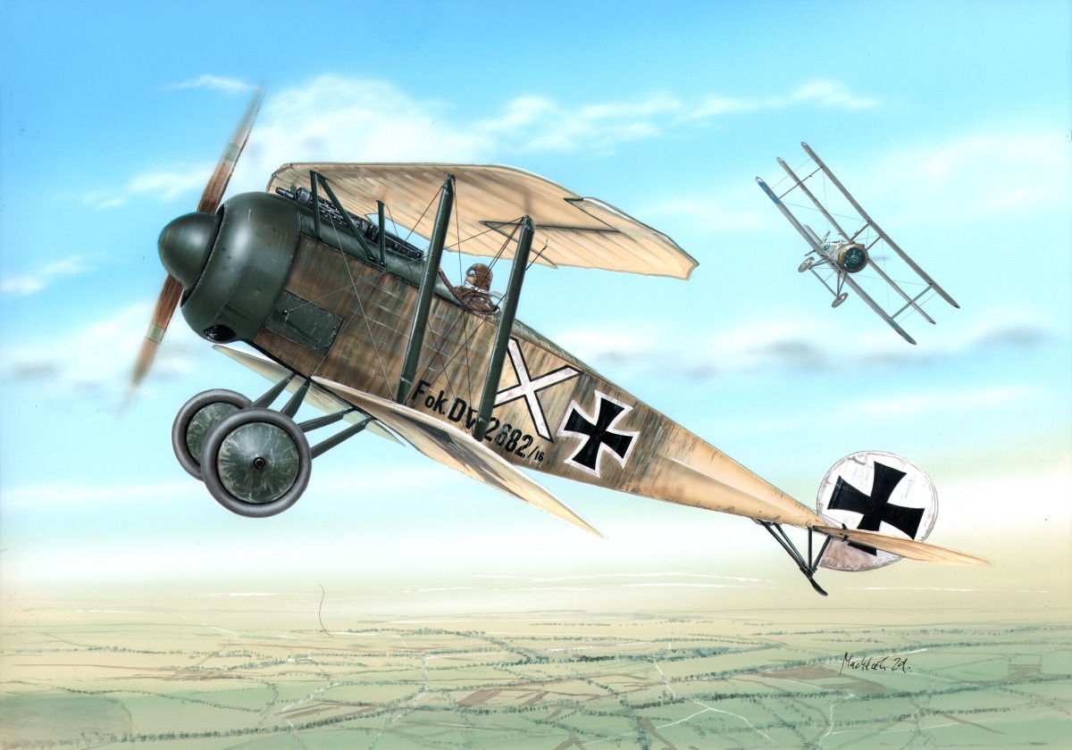 Plastikový model letadla 1/48 Fokker D.V