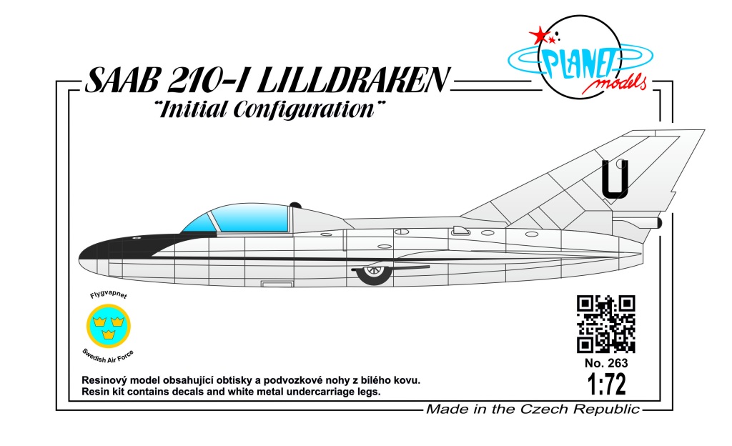 1/72 SAAB 210-I LILLDRAKEN Initial Configuration