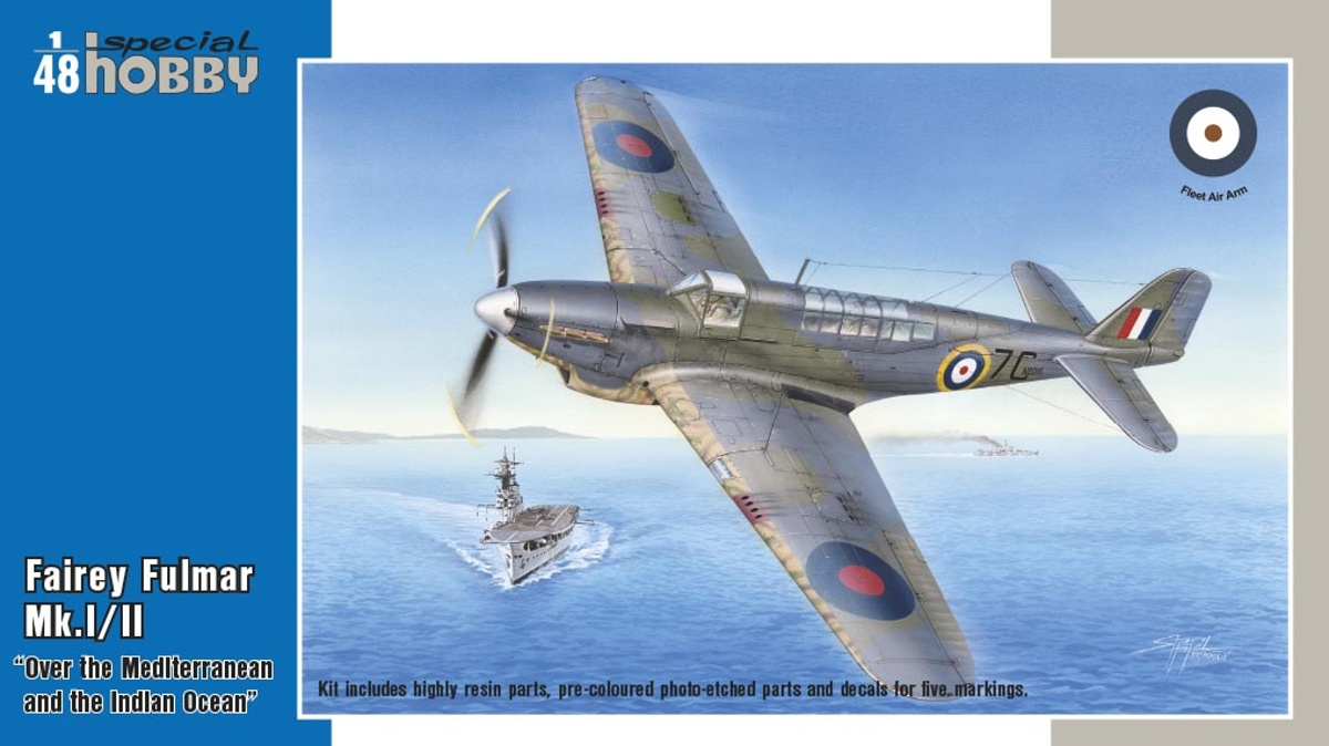 Plastikový model letadla 1/48 Fairey Fulmar Mk.I/II Hi-Tech version