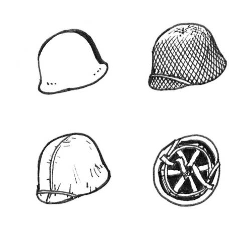 1/35 US WWII Helmets 6 pcs