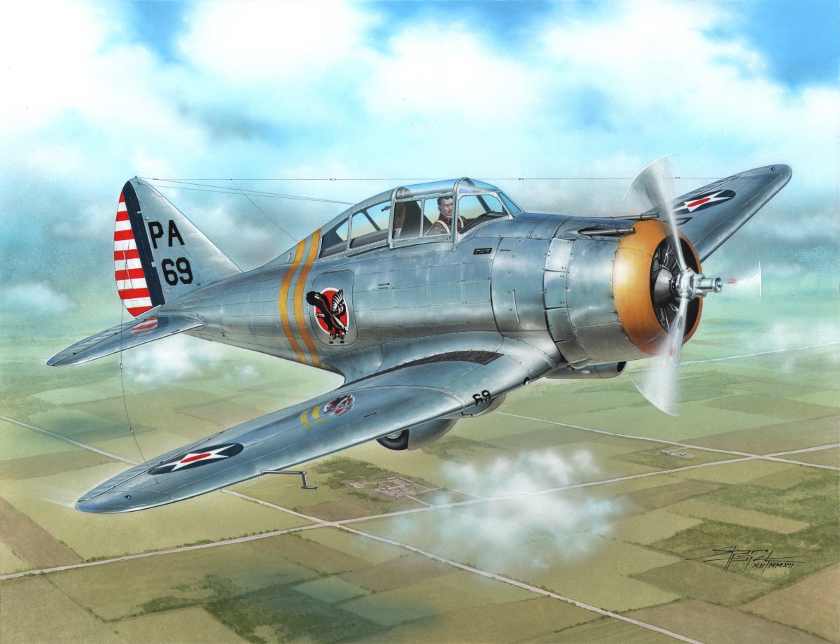 Plastikový model letadla 1/72 P-35 Silver Wings Era