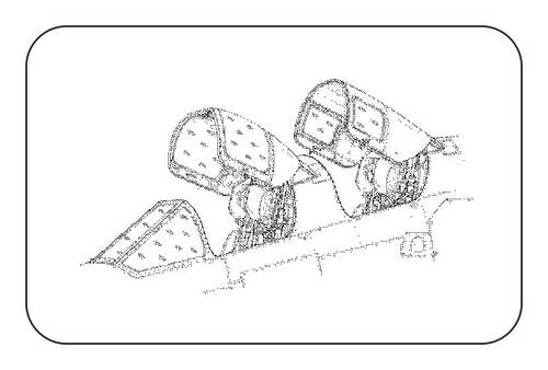 1/48 TSR-2 Correction set pilots canopy for Airfix