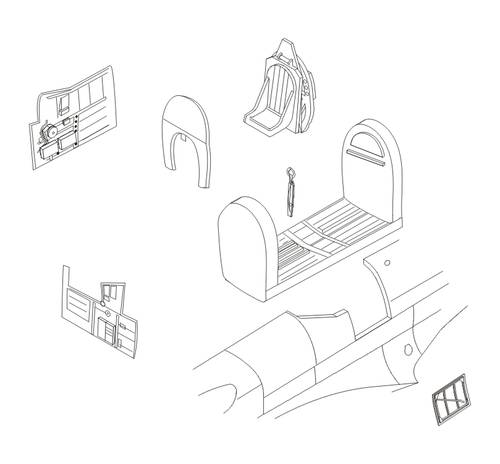 1/72 Seafire FR.46/47 Interior set