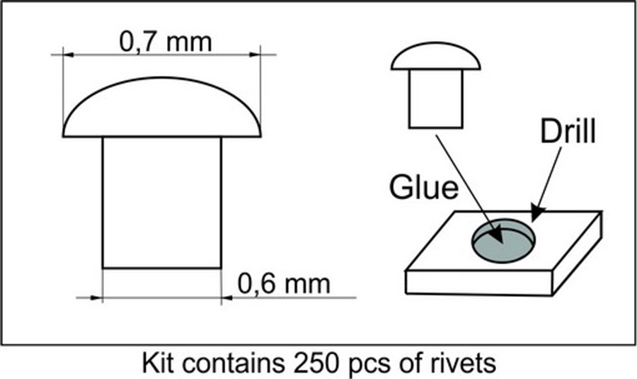 Rivets 0,7 mm