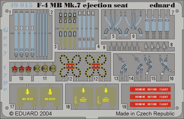 1/48 F-4 ejection seat grey for HASEGAWA kit