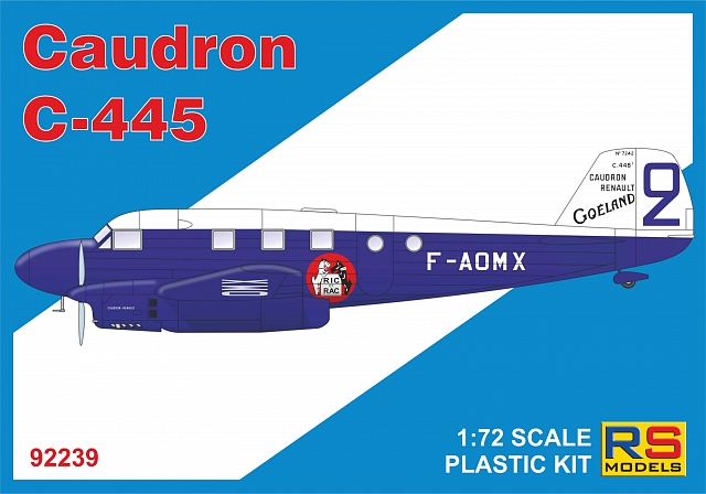 Plastikový model letadla 1/72 Caudron C-445/448 4 decal v. for France, Spain