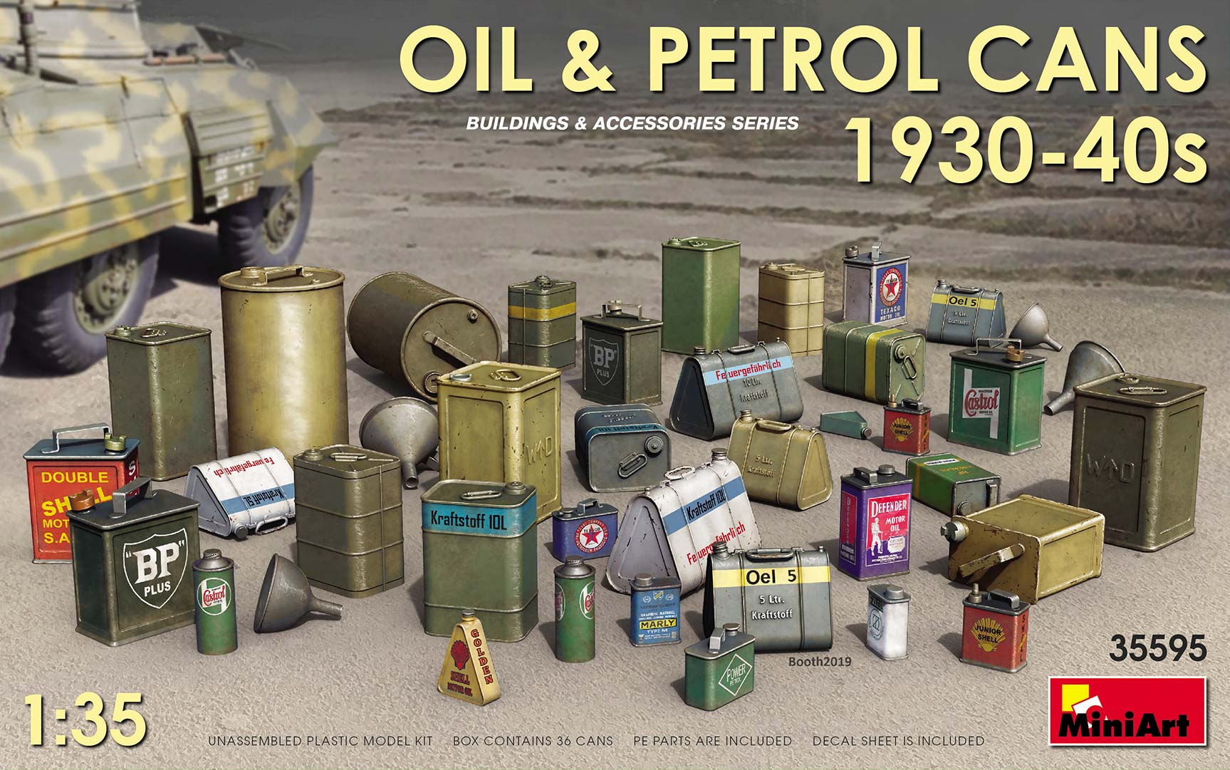 1/35 Oil & Petrol Cans 1930-40s