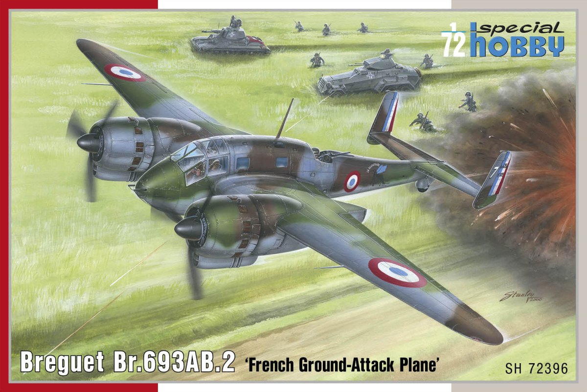 Plastikový model letadla 1/72 Breguet Br.693AB.2  French Attack-Bomber