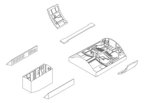 1/32 F-104G Starfighter-Undercarriage set for Has