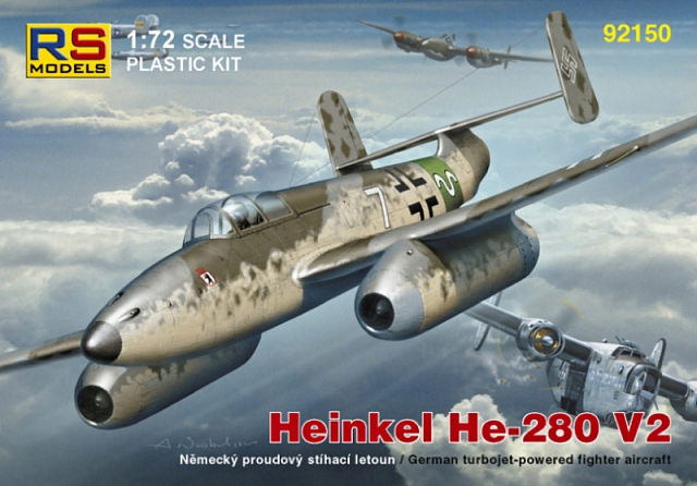 Plastikový model letadla 1/72 Heinkel He-280 Juma 004  4 decal v. for Luftwaffe