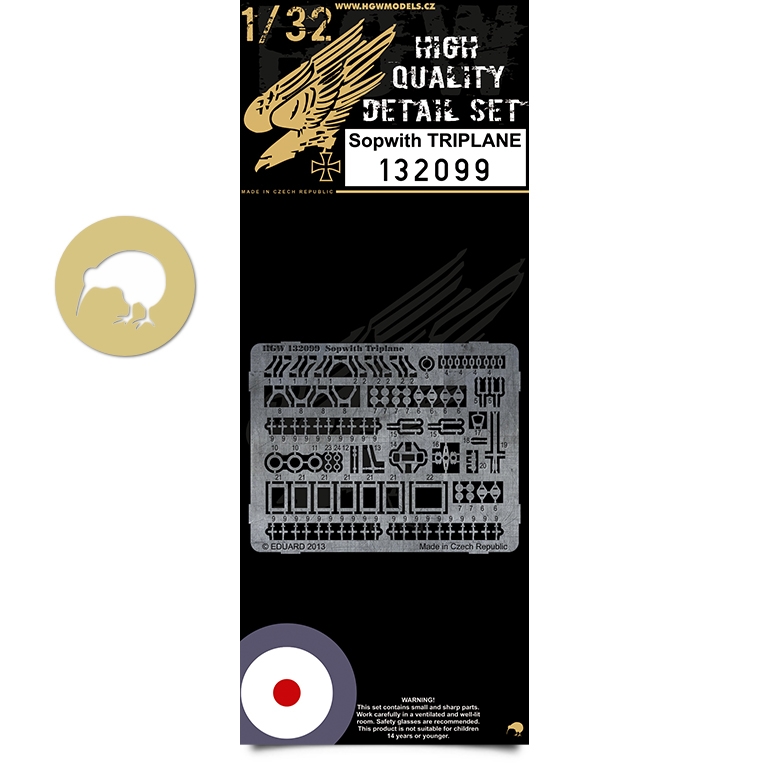 1/32 Sopwith Triplane - Photo-etched Sets  - Wingnut Wings