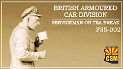 1/35 British Armoured Car Division Serviceman on Tea Break