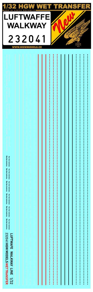 1/32 LUFTWAFFE WALKWAY - Wet Transfers