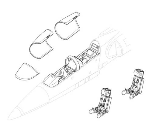 1/72 L-39 C/ZA - interior set for EDU