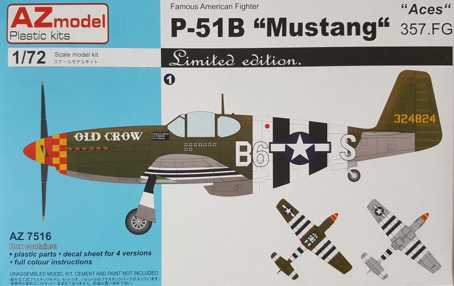 1/72 P-51B Mustang 357.FG Aces