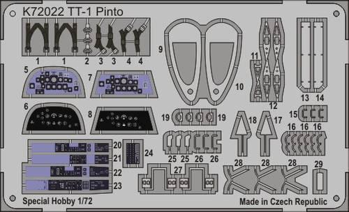 Sada fotoleptů pro plastikový model 1/72 TT-1 Pinto