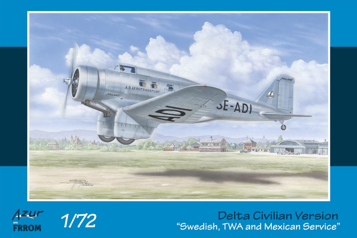 1/72 Delta Civilian Version Swedish, TWA and Mexic