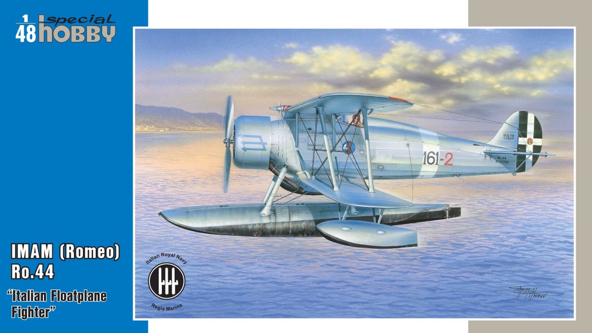 Plastikový model letadla 1/48 IMAM (Romeo) Ro.44 Italian Float Fighter