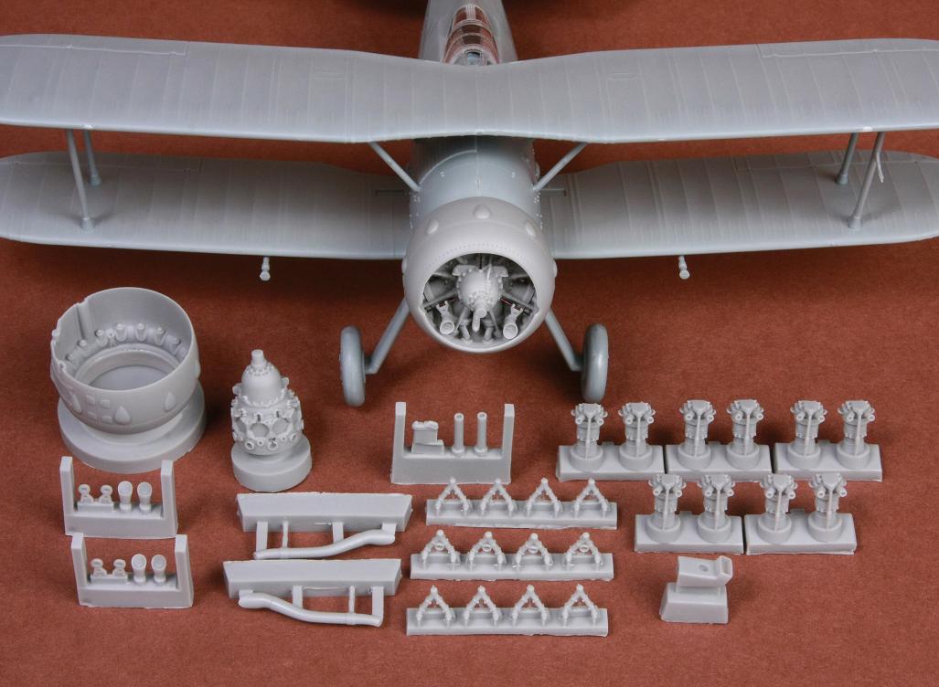 1/48 Gloster Gladiator engine & cowling set - Resin for Merit