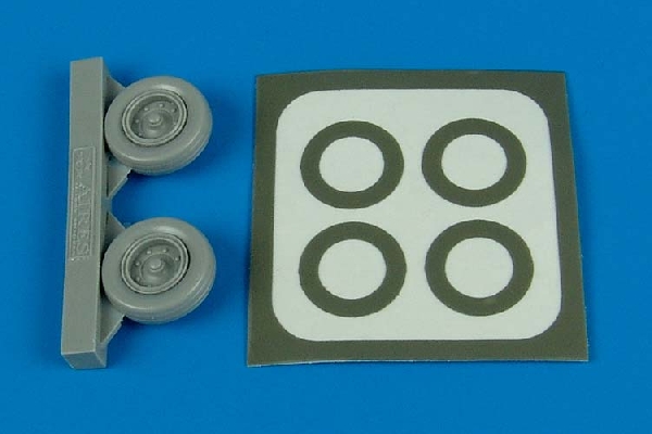 1/72 A-1H Skyraider wheels & paint masks - (for U.