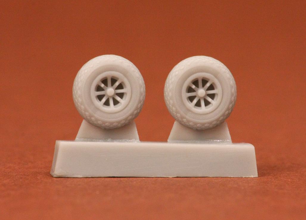 1/72 P-40N wheels (27" lightweight version) - Resin 